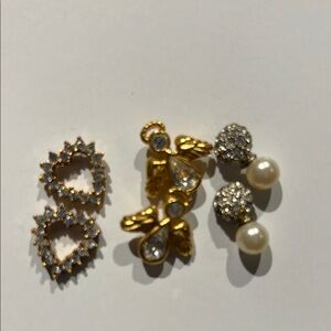 Elegant Gold and Silver Earrings Set